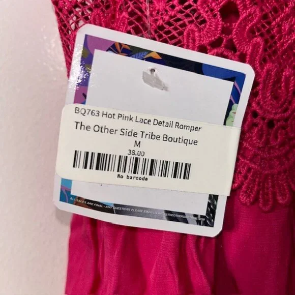 NWT Love Tree Fashion Women's Woven Solid Mini Cami Lace Trim Dress Size M NWT - Picture 7 of 7